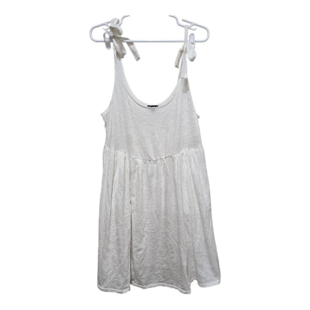 Torrid White Babydoll Tie Strap Flowy Tank Top Dress Size 00